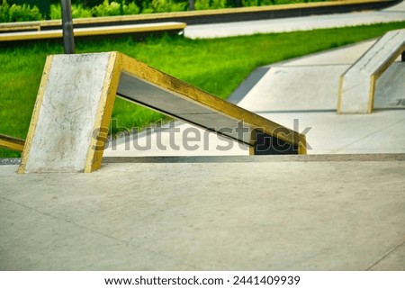 Jumps and Ramps in a Skateboard Park