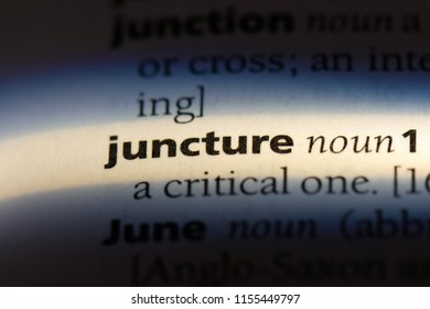 juncture word in a dictionary. juncture concept. - Shutterstock ID 1155449797