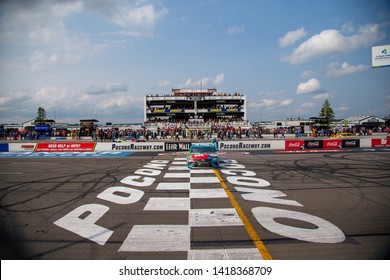 June 02, 2019 - Long Pond, Pennsylvania, USA: Kyle Busch (18) Wins The Pocono 400 At Pocono Raceway In Long Pond, Pennsylvania.
