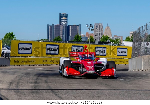June 04, 2022 - Detroit, MI,\
USA: MARCUS ERICSSON (8) of Kumla, Sweden prepares to practice for\
the Chevrolet Detroit Grand Prix at Belle Isle Park in Detroit\
MI.