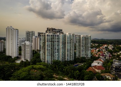 June 05/2019 Late Afternoon At Dover Mrt Station Over Looking To Holland Grove, Singapore