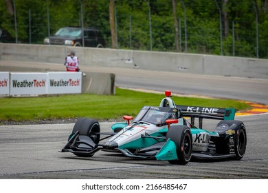 June 11, 2022 - Plymouth, WI, USA: DALTON KELLETT (4) of Stouffville, Canada prepares to practice for the Sonsio Grand Prix at Road America at Road America in Plymouth WI.