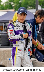 June 11, 2022 - Plymouth, WI, USA: TAKUMA SATO (51) of Tokyo, Japan prepares to practice for the Sonsio Grand Prix at Road America at Road America in Plymouth WI.