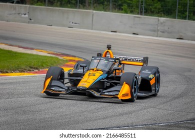 June 11, 2022 - Plymouth, WI, USA: PATO OWARD (5) of Monterey, Mexico prepares to practice for the Sonsio Grand Prix at Road America at Road America in Plymouth WI.