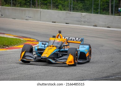 June 11, 2022 - Plymouth, WI, USA: FELIX ROSENQVIST (7) of Varnamo, Sweden prepares to practice for the Sonsio Grand Prix at Road America at Road America in Plymouth WI.