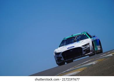 June 11, 2022 - Sonoma, CA, USA: Chris Buescher Takes To The Track To Practice For The Toyota  Save Mart 350 At Sonoma Raceway.