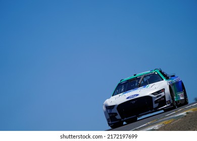 June 11, 2022 - Sonoma, CA, USA: Chris Buescher Takes To The Track To Practice For The Toyota  Save Mart 350 At Sonoma Raceway.