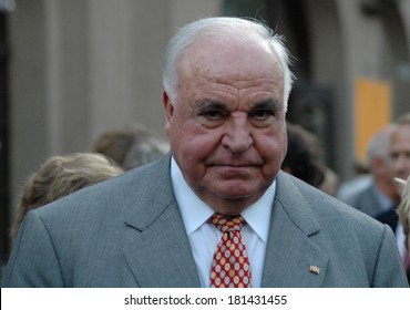 JUNE 16, 2005 - BERLIN: Former Chancellor Helmut Kohl looks annoyed after the official celebration of the 60th anniversary of the foundation of the Christian Democratic Party (CDU), Berlin. 