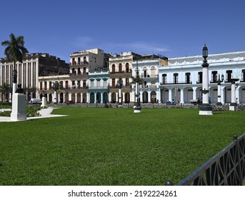 June 20, 2022. Landscape With Scenic View Of Old Neoclassical Building On Paseo José Martí In Havana, Cuba. 