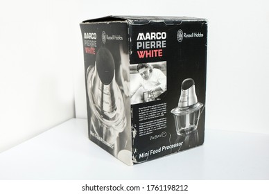 June 2020, UK Swansea-Product Photography  Of Marco Pierre White Russel Hobbs Mini Food Processor Chopper