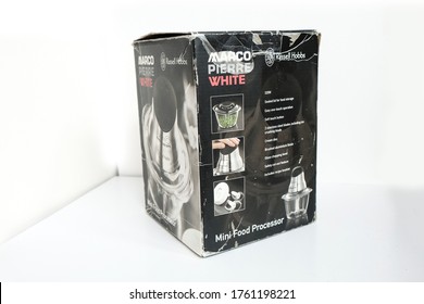 June 2020, UK Swansea-Product Photography  Of Marco Pierre White Russel Hobbs Mini Food Processor Chopper