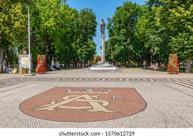 June 22,2019. Monument Of King Sigismund II Augustus In Central Augustow, Poland.