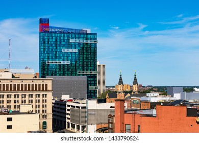 June 23, 2019. Greektown Casino, Hotel In Downtown Detroit, Michigan, USA.