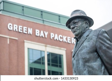 June 24, 2019 - Green Bay, Wisconsin, USA: Historic Lambeau Field, home of the Green Bay Packers and also known as The Frozen Tundra