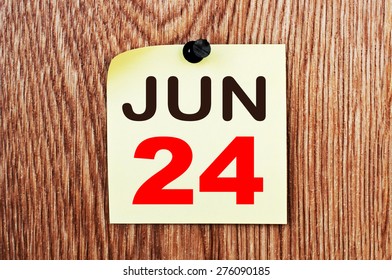 June 24 Calendar Part Set Stock Photo 276090185 | Shutterstock