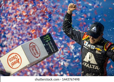 June 30, 2019 - Joliet, Illinois , USA: Alex Bowman (88) Wins The Camping World 400 At Chicagoland Speedway In Joliet, Illinois .