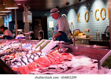 June 6th, 2017, Cork, Ireland - English Market, A Municipal Food Market In The Centre Of Cork, Famous Tourist Attraction Of The City.