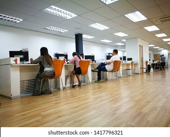 June 7, 2019 - Actmar Honda Klang, Malaysia. New Wing Of Local Car Service Centre In Malaysia That Consists Of Service Counter For Customers And Spacious Workshop Facilities. 