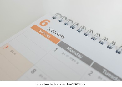 June Calendar 2020, Planner 2020