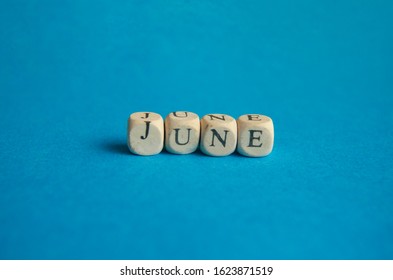 June Spelling Alphabet Block Combination Stock Photo 1623871519 ...