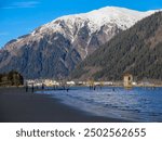 Juneau, Alaska. Pump house on Douglas Island.