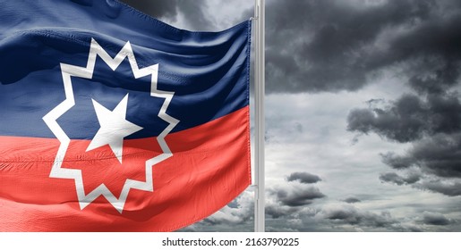 Juneteenth Flag. Commemorating The Emancipation Of African-American Slaves. It Is Also Often Observed For Celebrating African-American Culture; Originating In Galveston, Texas, It Has Been Celebrated