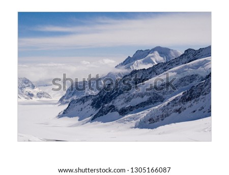 Image, Stock Photo winter mountains Nature