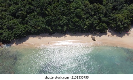 Jungle beach Sri lanka droneview