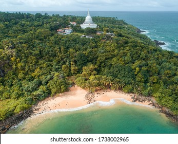 Jungle Beach Stupa  In Unawatuna Sri Lanka