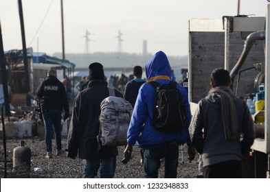 The Jungle, Calais, France. 10/28/16

A Group Of Migrants Leave The Calais Jungle.