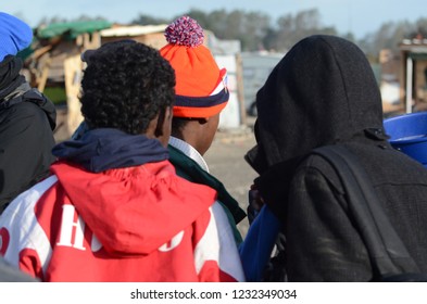 The Jungle, Calais, France. 10/28/16

Migrants Argue With French Police During The Evacuation Of The Calais Jungle.
