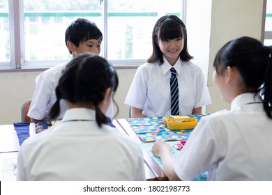 Junior High School Student Eating Lunch