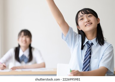 Junior high school students taking classes - Shutterstock ID 2226995981