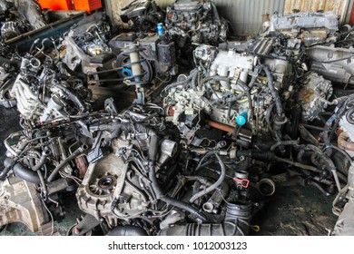 Junkyard, the disassembled parts - Shutterstock ID 1012003123