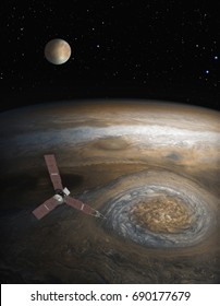 Juno Over Jupiter’s South Pole 