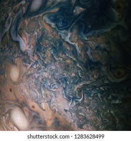 Jupiter Atmosphere Background. Elements Of This Image Furnished By NASA.