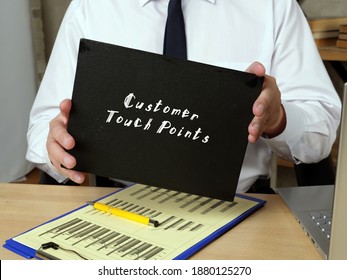  Juridical Concept Meaning Customer Touch Points With Inscription On The Sheet.
