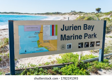 Jurien Bay, WA / Australia - 07/11/2020 Sandy Cape Recreation Park with white sand, turquoise water, excellent fishing and safe swimming areas makes this a great family camping area close to Perth.