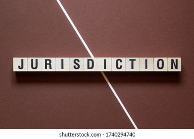 Jurisdiction Word Concept On Cubes