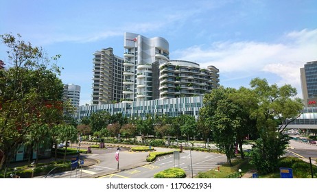 Jurong East Estate, Singapore - September 01, 2018: JurongHealth Campus Is A Section Of The National University Health System Group, Providing Services For The Community In The Western Region.