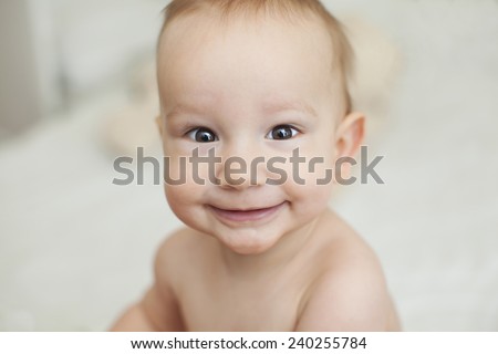 Just beautiful. Cute smiling baby