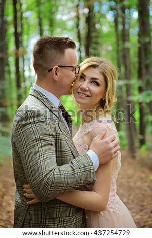 just married loving hipster