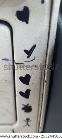just scribbles on the drawer machine. banish boredom