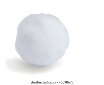 Just Snowball Isolated On White