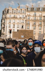 Justice For Adama Traoré And George Floyd In Paris, Paris, France - 02 Jun 2020