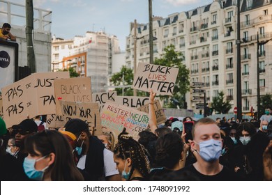 Justice For Adama Traoré And George Floyd In Paris, Paris, France - 02 Jun 2020