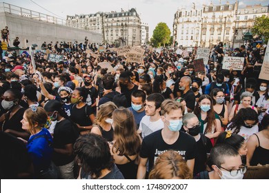 Justice For Adama Traoré And George Floyd In Paris, Paris, France - 02 Jun 2020