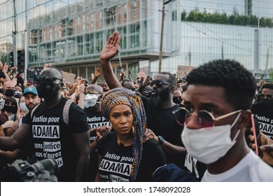 Justice For Adama Traoré And George Floyd In Paris, Paris, France - 02 Jun 2020