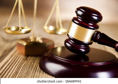 Justice Scale and Gavel