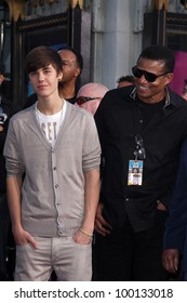 Justin Bieber, Tito Jackson At Michael Jackson Immortalized At Grauman's Chinese Theatre, Hollywood, CA 01-26-12